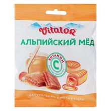 Леденцы Vitalor Альпийский мёд, 60 г