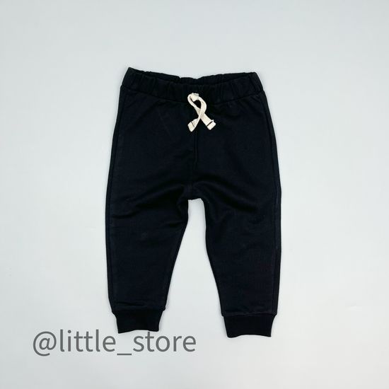 Брючки из футера(тонкого), Черные