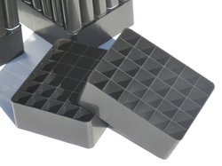 Набор подставок для 60 маркеров для скетчинга (фломастеров) / подставка (органайзер) для маркеров для скетчинга и рисования / Для хранения маркеров / Подставка под скетч маркеры / Rainbow_Laboratory, 2 шт. по (30 отверстий, 104х87х35 мм), в сборе, черный