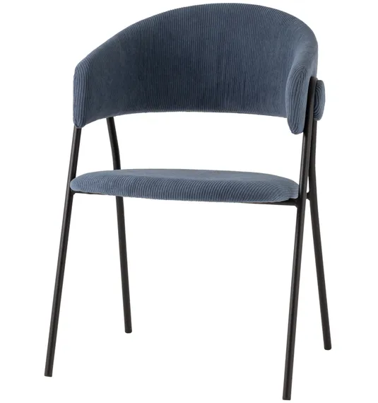 Стул Loop пыльно-синий вельвет