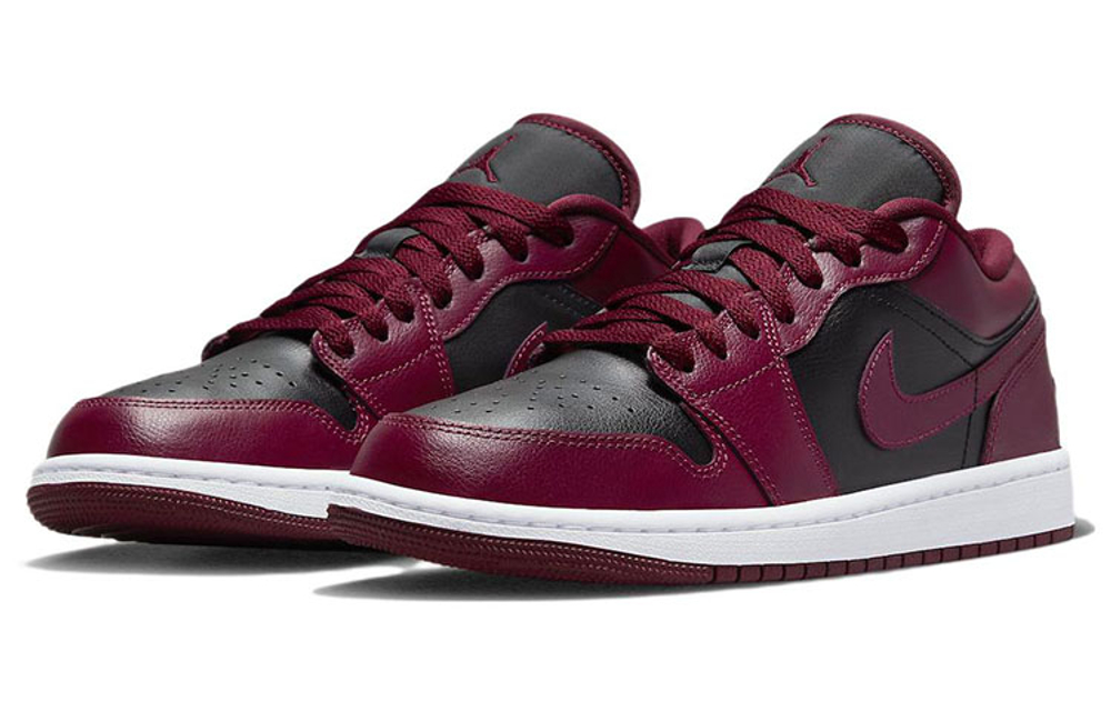 Jordan 1 Low Black Dark Beetroot Women"s