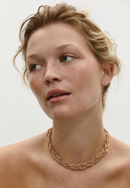 STRADIVARIUS Контрастное ожерелье, золотой