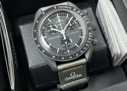 Швейцарские мужские часы Swatch x Omega Bioceramic Moonswatch Mission to Mercury SO33A100