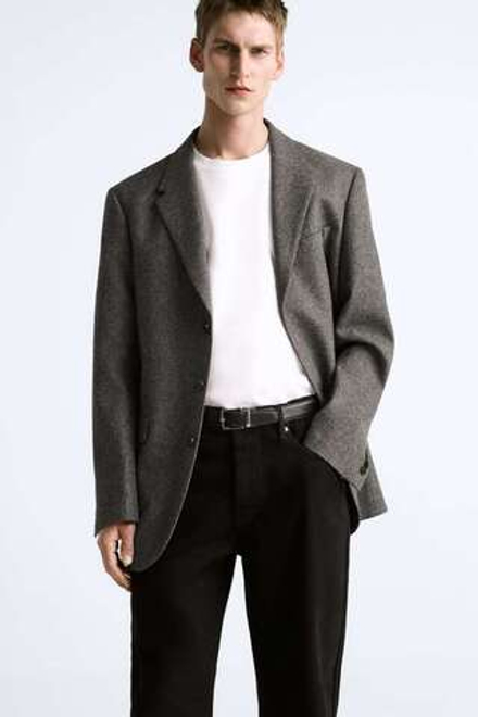 ZARA КОЖАНЫЙ РЕМЕНЬ, ЧЕРНЫЙ