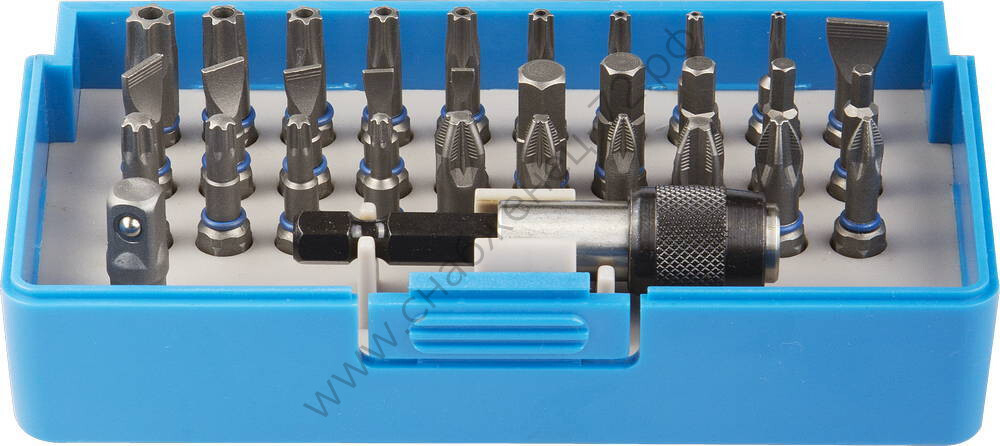 ЗУБР 32 шт, Набор кованых бит с адаптером (26091-H32)