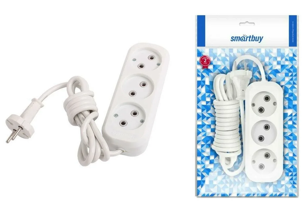 Удлинитель сетевой Smartbuy SBE-10-3-1,5-N (3 роз./1,5м)