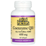 Natural Factors, коэнзим Q10, 400 мг, 60 капсул