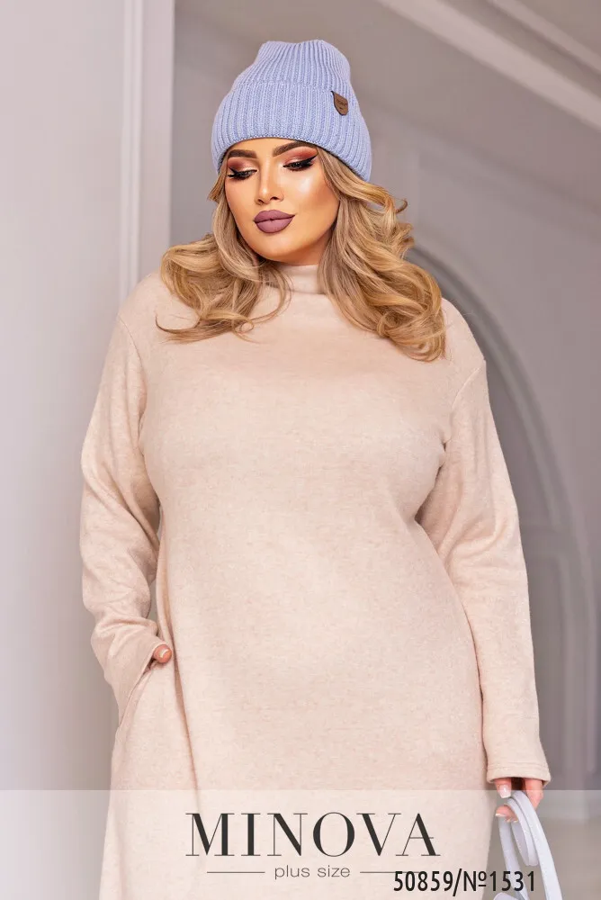 Платье 1531-бежевый Minova