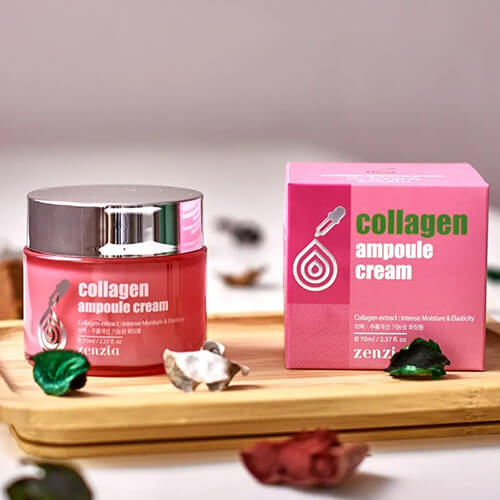 Крем для лица с коллагеном ZENZIA Collagen Ampoule Cream