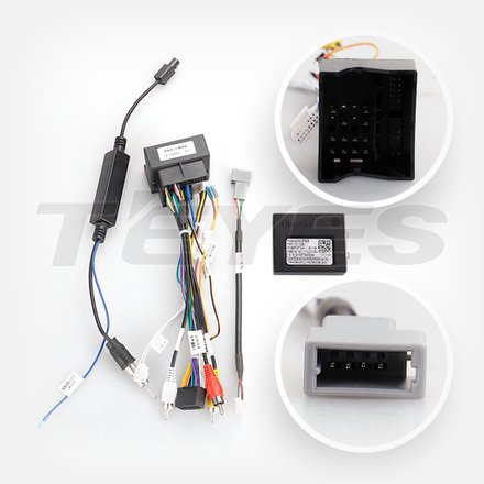 Комплект рамки с разъёмами 9"+can Peugeot 3008/5008 (2009-2016) кондиционер - Car-Smart 197COND