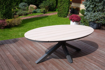 Обеденный стол Besta Fiesta ЛУГАНО, светло-серый