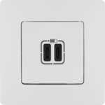 Розетка USB тип С / тип С 3000мА 15Вт - белый ETIKA Legrand