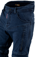 Мотоджинсы Starks SAVAGE , муж., Slim fit, Cordura Denim стрейч, Синий, Enzim wash(40)