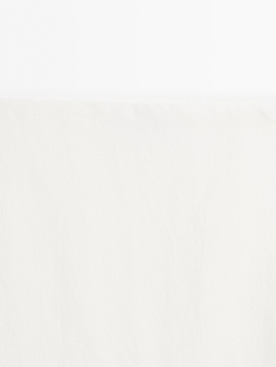 Massimo Dutti Юбка миди прямого кроя из смесовой конопли, белый