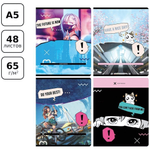 Тетрадь А5 48л. клетка "Будущее сегодня", выб.лак. (BG)