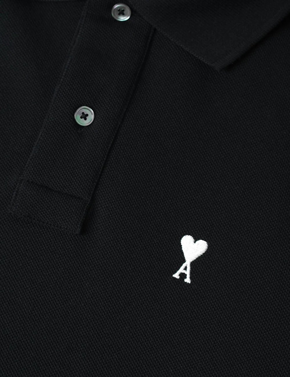 Футболка Поло AMI PARIS "Black / Blanc Creme"