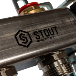 STOUT Коллектор из нержавеющей стали в сборе без расходомеров  9 вых.