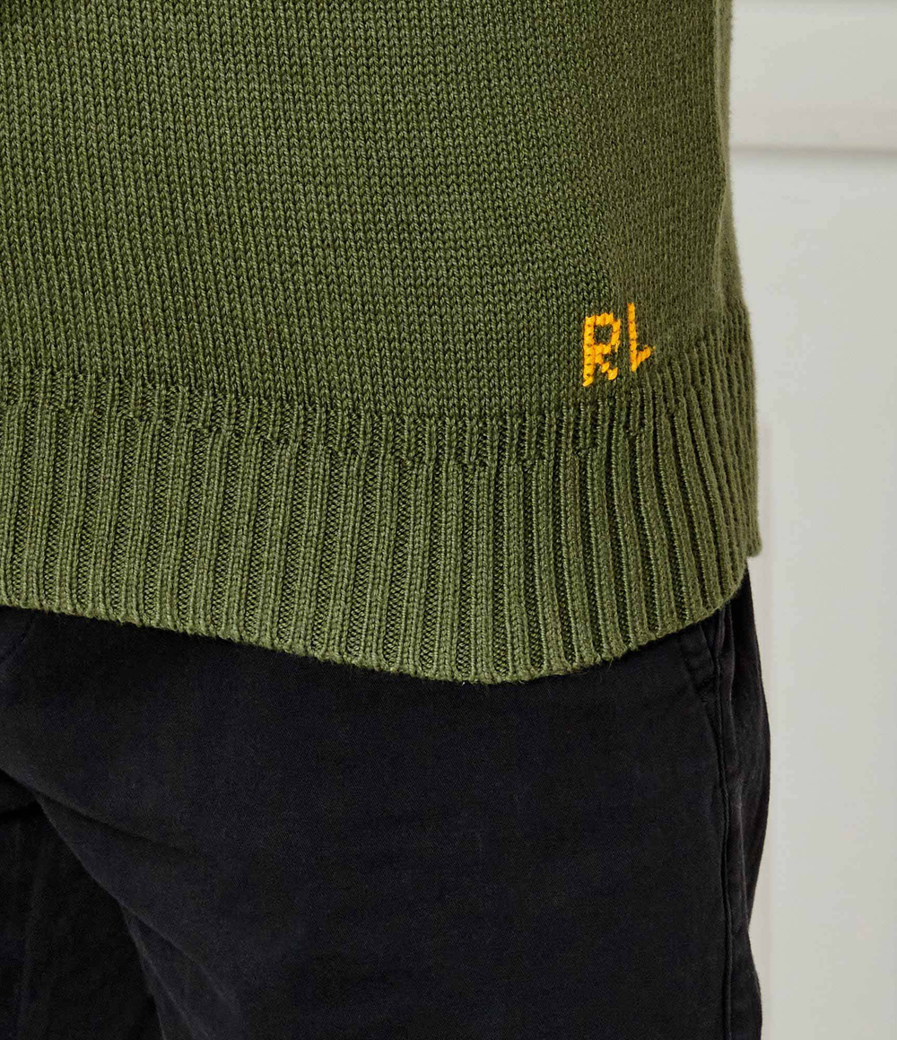 Свитер POLO RALPH LAUREN - оливковый(710959186)