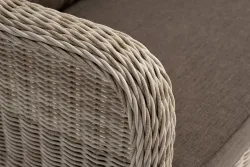 "Гляссе" диван трехместный из искусственного ротанга, цвет бежевый
