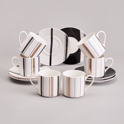 КОФЕЙНЫЙ НАБОР LEFARD "TOP STYLE" НА 6 ПЕР. 12 ПР. 180 МЛ