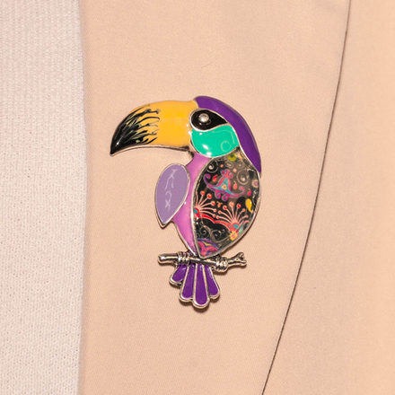 Брошь Shadore Тукан XZ0457.11 V/S