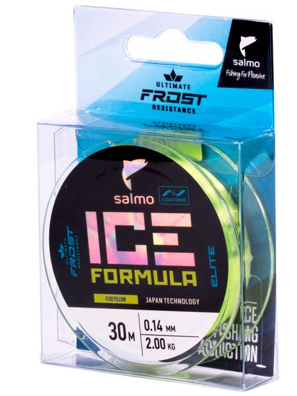 Леска монофильная зимняя Salmo Elite ICE FORMULA Fluo Yellow 030/014