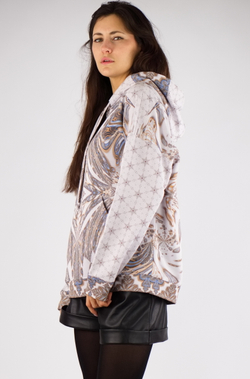 Худи «Симметрия» с абстрактным принтом