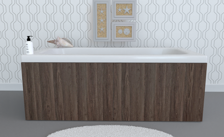 Экран под ванну откидной TR-5-413 грецкий орех