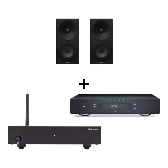 Primare I15 + Amphion Argon1 Black + Earmen Staccato