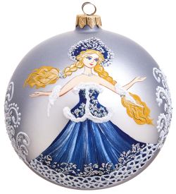 Элита НФШ-1068 Ел. украшение Шар «Снегурочка» , 120 мм