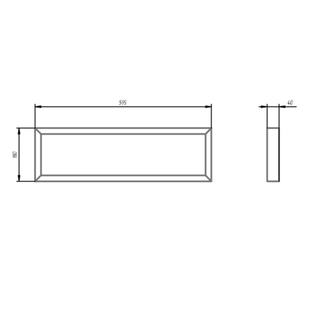 Светильник светодиодный ЭРА SPO-950-3-40K-018 18Вт 4000К 1890Лм 595х180х40 матовый | Офисные Светильники Россия