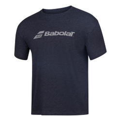 Мужское теннисное поло Babolat Exercise T-Shirt Men - Black, Grey