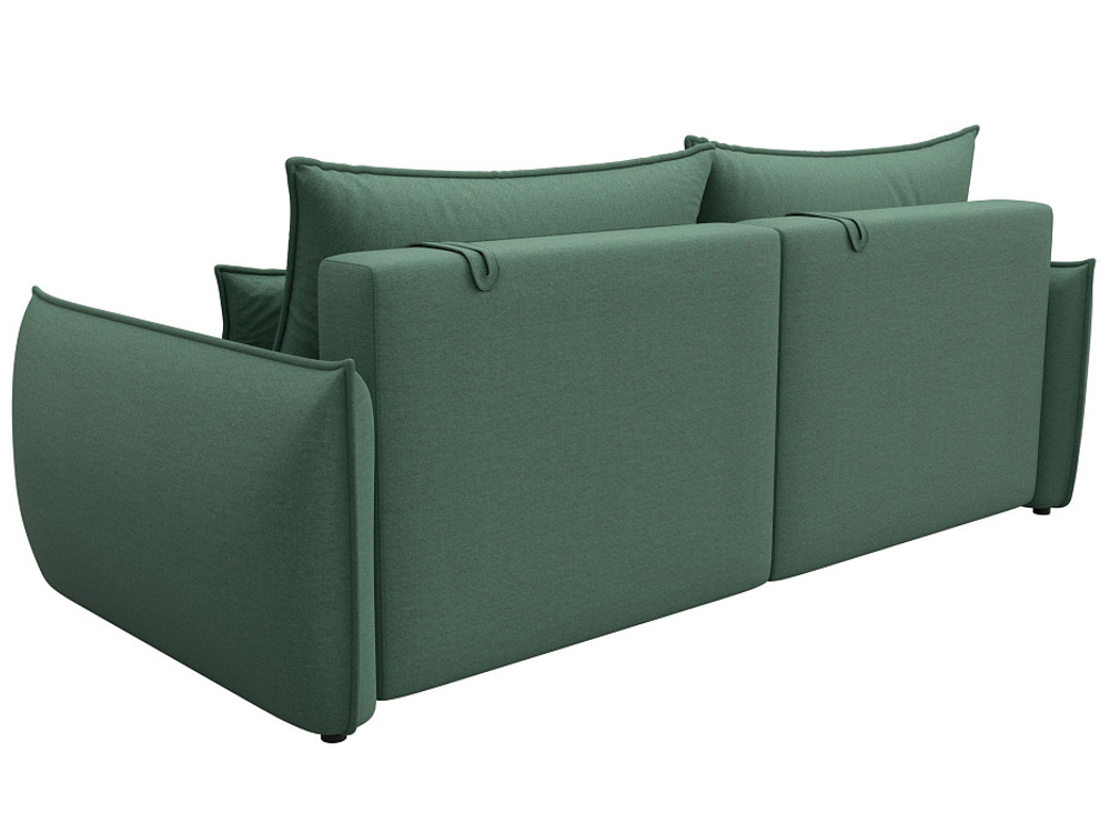 Диван прямой Лига-051 НПБ РОГОЖКА Амур 11 зеленый