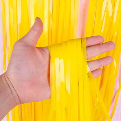 Занавес "Дождик Макаронс" Желтый 1*2 м