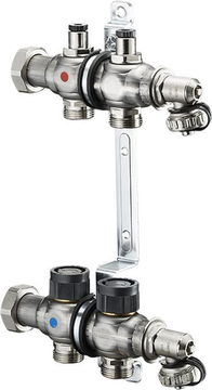 Коллектор Oventrop Multidis SF 1" 2хG 3/4 арт. 1404552 (два контура) с вентильными вставками