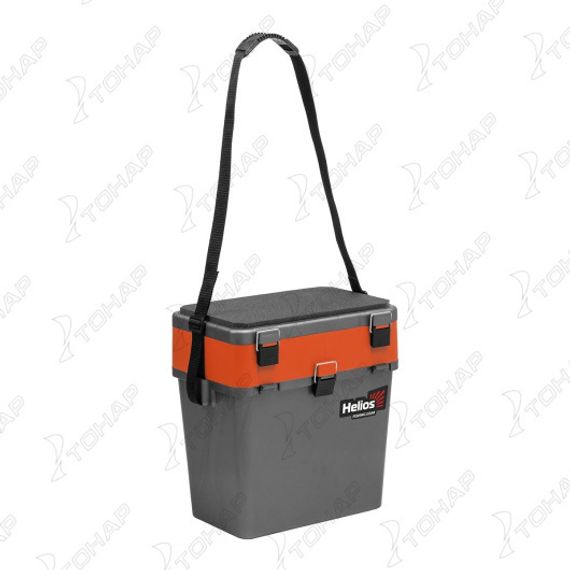 Ящик рыболовный зимний серый/оранжевый (HS-IB-19-GO) Helios