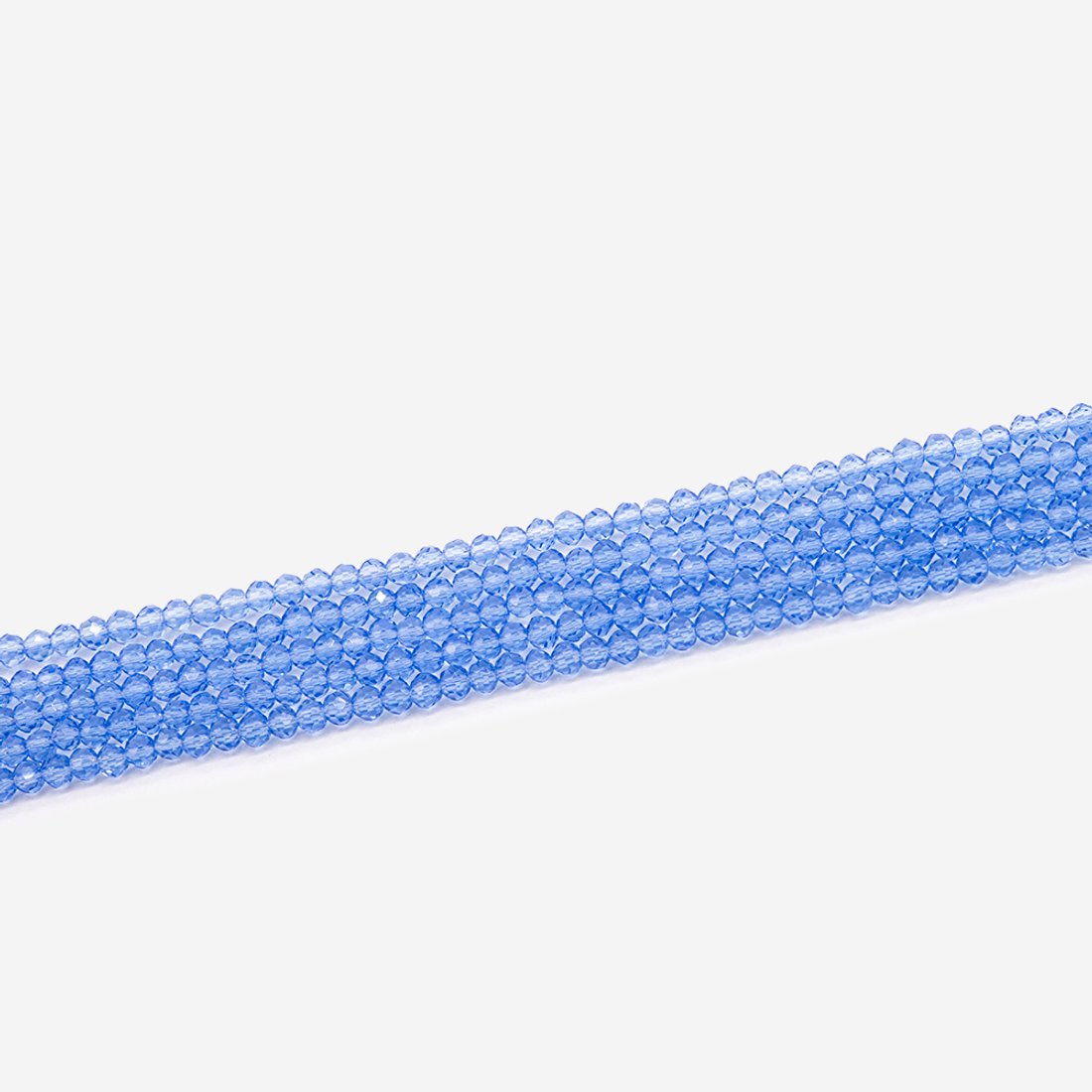Хрустальные бусины, оттенок "Голубой", 3*2мм, шар, микроогранка
