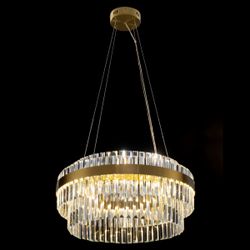 Citilux Sheldon CL339163 LED Люстра хрустальная с пультом Бронза