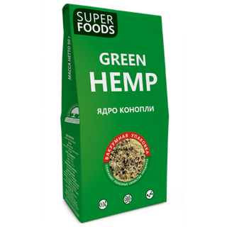 Семена конопли очищенные Компас Здоровья Green Hemp seeds, 90 г