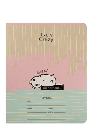 Тетрадь 24л., клетка BG "Lazy Crazy" 3