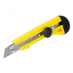 Нож канцелярский Basir строительный, 18 мм, жёлтый