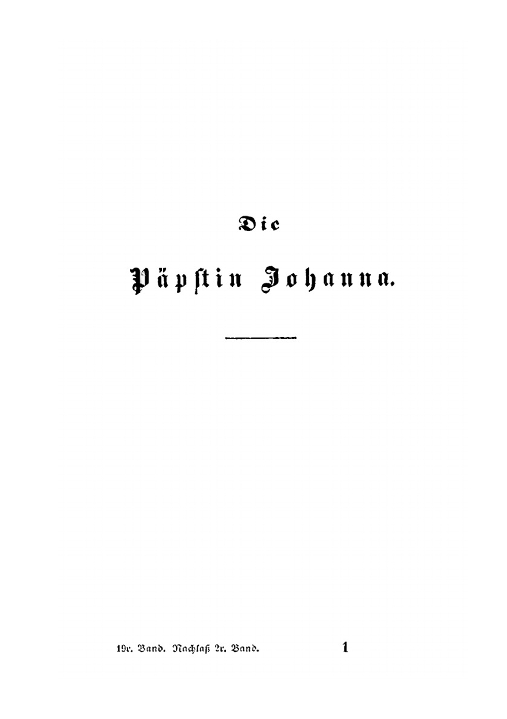 Die Päpstin Johanna. Volume 2 | L.A. von Arnim