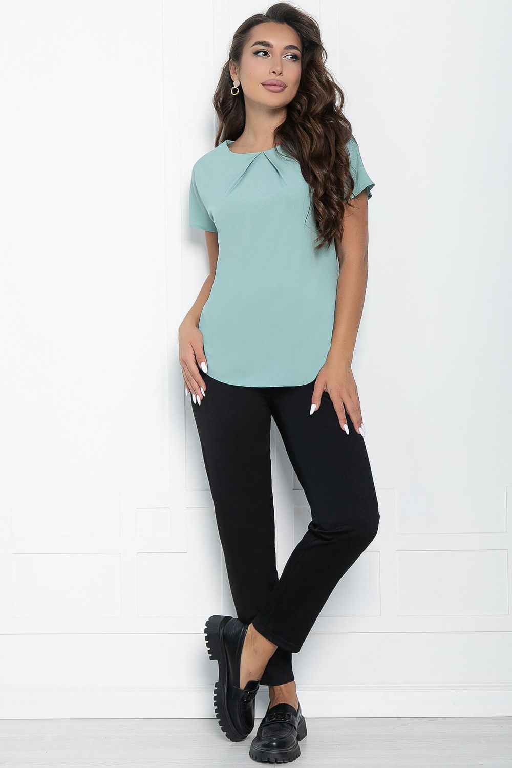 Блуза Ника (мята) Б10956 LT Collection