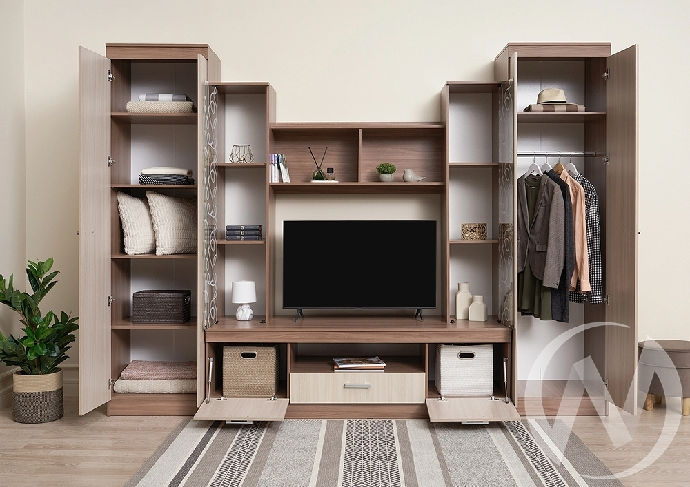 Гостиная Атлантида 4 (ясень шимо темный/ясень шимо светлый)