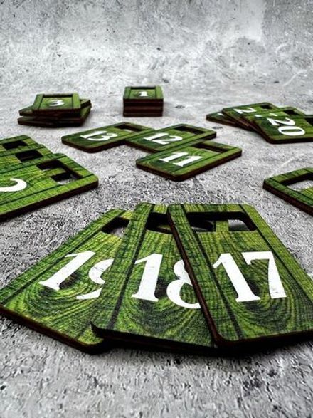 Номерки для гардероба 3х5 см