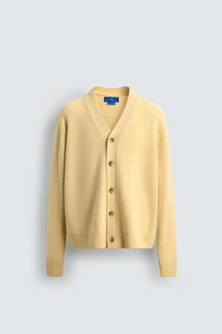 ZARA Х AARON LEVINE КАРДИГАН ИЗ КАШЕМИРА, ЦВЕТ СЛИВОЧНОГО МАСЛА