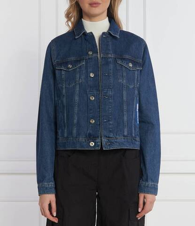 Джинсовая куртка Karl Lagerfeld Jeans - голубой(240J1404)