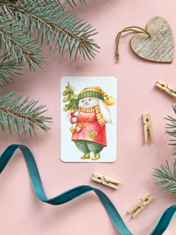 Открытка "Зайчик" 6 × 9 см