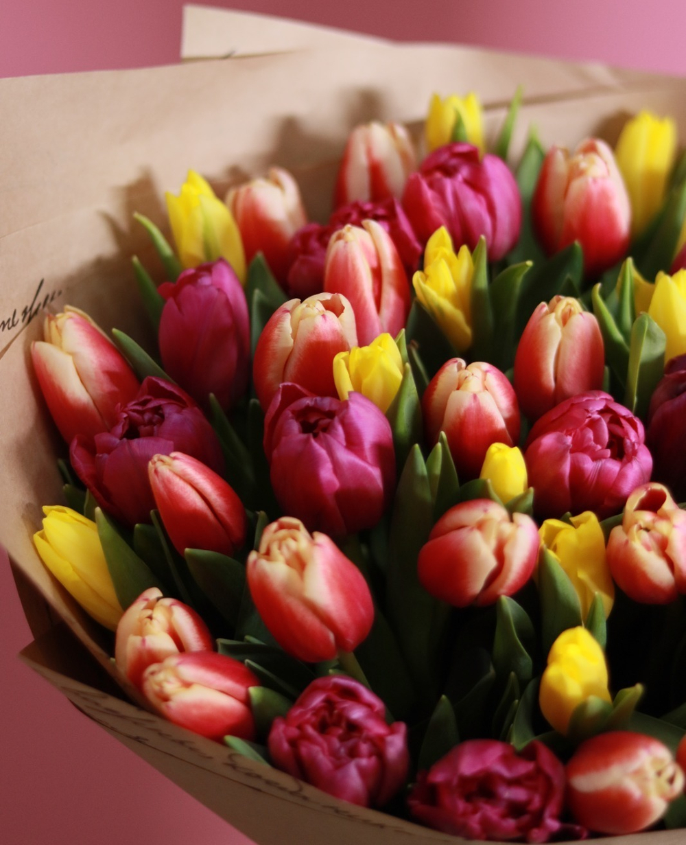 большой букет тюльпанов заказать онлайн