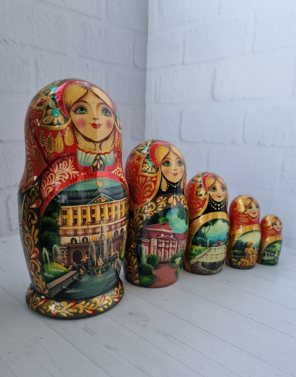 Матрешка "Петергоф" 5 мест